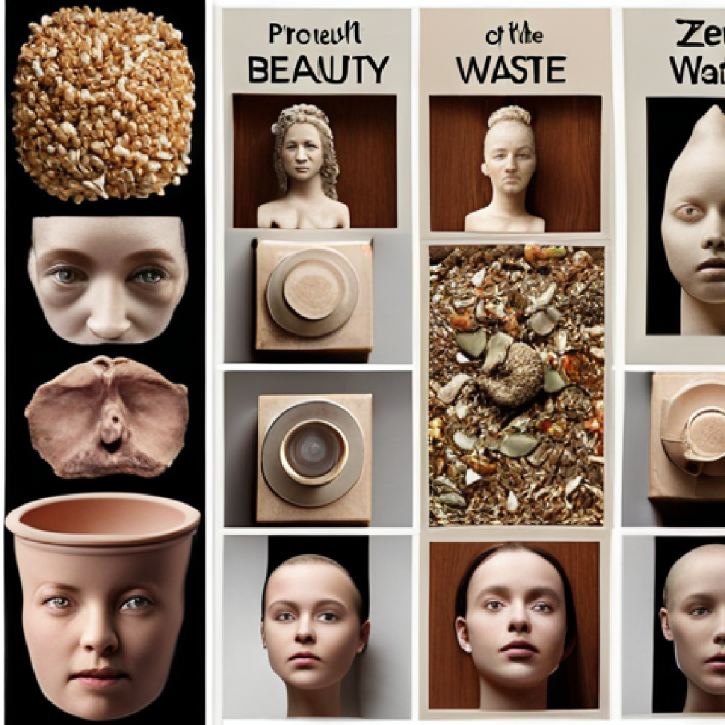 Image Prompt 1: The Evolution of Beauty - Zero Waste on Display**