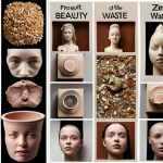 Image Prompt 1: The Evolution of Beauty - Zero Waste on Display**