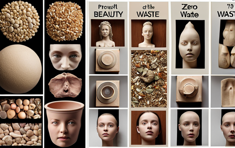 Image Prompt 1: The Evolution of Beauty - Zero Waste on Display**